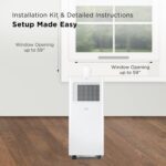 Aire acondicionado portátil inteligente TCL H6P44W 6000 BTU deshumidificador ventilador para espacios hasta 23 m2 contro