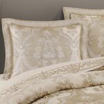 Juego de edredón Santina Gold J. Queen New York 3010030KCS King dorado 4 piezas ropa de cama