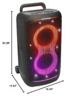 JBL PartyBox 520 - Altavoz portátil de fiesta alimentado por batería con refuerzo de sonido AI, hasta 15 horas de tiempo