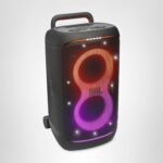 JBL PartyBox 520 - Altavoz portátil de fiesta alimentado por batería con refuerzo de sonido AI, hasta 15 horas de tiempo