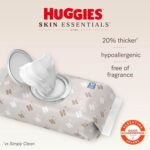 Paquete de bolsa de pañales Huggies + pañales para bebé Little Snugglers + toallitas para bebé Skin Essentials