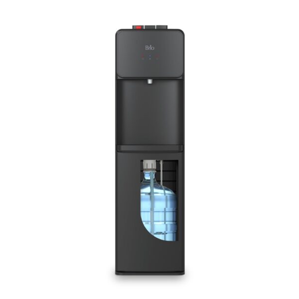 Dispensador de agua Brio CLBL130 carga inferior para garrafón de 5 galones tres temperaturas caliente templada y fría co