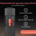 Dispensador de agua Brio CLBL130 carga inferior para garrafón de 5 galones tres temperaturas caliente templada y fría co