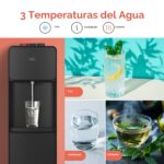 Dispensador de agua Brio CLBL130 carga inferior para garrafón de 5 galones tres temperaturas caliente templada y fría co