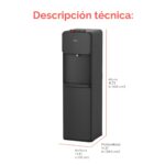 Dispensador de agua Brio CLBL130 carga inferior para garrafón de 5 galones tres temperaturas caliente templada y fría co