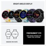 Garmin® Forerunner® 570, 42mm, Reloj inteligente avanzado para correr y triatlón con GPS, pantalla AMOLED, funciones de
