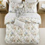 Juego de funda de edredón floral Harbor House E&E Co. Ltd DBA JLA Home HH12-1879 algodón satinado 300 hilos King estampa