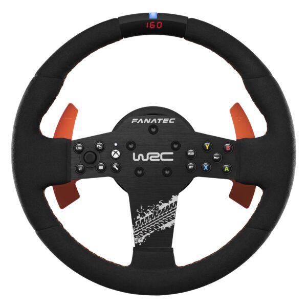 Volante de Carreras Rally Corsair Fanatec CSL Elite CRD-9020016-WW WRC con licencia oficial agarre Alcántara pantalla LE