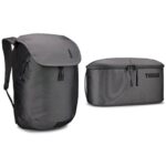 Mochila de viaje Thule Subterra Travel Bundle 26 L con neceser gris vetiver organizador de equipaje