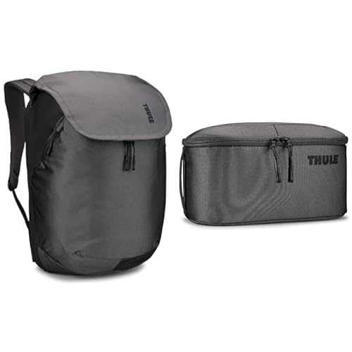 Mochila de viaje Thule Subterra Travel Bundle 26 L con neceser gris vetiver organizador de equipaje