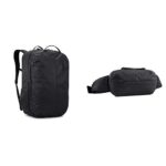 Mochila de viaje Thule Aion 40L con bolsa bandolera color negro equipaje de mano resistente al agua