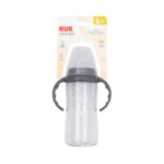 NUK - Vaso de aprendizaje de tritan con estrellas color gris de 10 onzas, para 12 meses en adelante, sin bisfenol A, a p