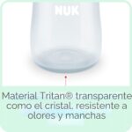 NUK - Vaso de aprendizaje de tritan con estrellas color gris de 10 onzas, para 12 meses en adelante, sin bisfenol A, a p