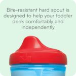 NUK Sesame Street - Vaso duro con boquilla, 10 onzas, paquete de 2 unidades, sin BPA, a prueba de derrames (paquete de 1