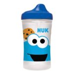 NUK Sesame Street - Vaso duro con boquilla, 10 onzas, paquete de 2 unidades, sin BPA, a prueba de derrames (paquete de 1