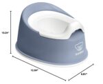 BabyBjörn Orinal inteligente, azul oscuro/blanco, (paquete de 6)