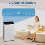 Aire acondicionado portátil 4 en 1 GarveeTech JHS-A020A-09KR-D 14000 BTU refrigeración deshumidificador ventilador modo