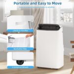 Aire acondicionado portátil 4 en 1 GarveeTech JHS-A020A-09KR-D 14000 BTU refrigeración deshumidificador ventilador modo