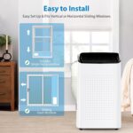 Aire acondicionado portátil 4 en 1 GarveeTech JHS-A020A-09KR-D 14000 BTU refrigeración deshumidificador ventilador modo