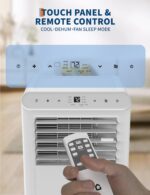 Aire acondicionado portátil 3 en 1 GarveeTech 23eeravdy 10500 BTU refrigeración deshumidificador ventilador enfría hasta