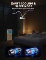 Aire acondicionado portátil 3 en 1 GarveeTech 23eeravdy 10500 BTU refrigeración deshumidificador ventilador enfría hasta