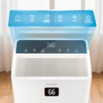 Deshumidificador Candy CAS-CF40W-US 100 Pintas por día para hasta 5500 pies cuadrados WiFi control Alexa manguera de dre