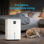 Deshumidificador Candy CAS-CF40W-US 100 Pintas por día para hasta 5500 pies cuadrados WiFi control Alexa manguera de dre
