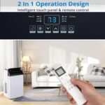 Aire acondicionado portátil AutoSteelix IVl2ajAwGJlD9ISn7aE8oA387 14000 BTU panel táctil LED 3 velocidades cobertura 750