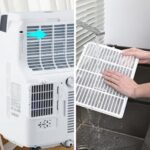 Aire acondicionado portátil AutoSteelix IVl2ajAwGJlD9ISn7aE8oA387 14000 BTU panel táctil LED 3 velocidades cobertura 750