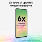 Smartphone Samsung Galaxy A56 5G SM-A566UZKCXAA 256GB Android pantalla gran formato batería larga duración 2025