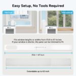 Aire acondicionado portátil DR.PREPARE DCAC10 10000 BTU WiFi 4 en 1 ventilador deshumidificador enfriamiento rápido cont