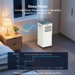 Aire acondicionado portátil DR.PREPARE DCAC10 10000 BTU WiFi 4 en 1 ventilador deshumidificador enfriamiento rápido cont