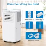Aire acondicionado portatil Takywep EWfUuGb394VWDebCB19nHwbvTgK74 8000 BTU 3 en 1 con modos refrigeracion deshumidificad