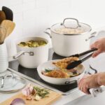 Batería de cocina ollas y sartenes KitchenAid 84789 antiadherente de cerámica anodizado duro inducción 9 piezas