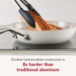 Batería de cocina ollas y sartenes KitchenAid 84789 antiadherente de cerámica anodizado duro inducción 9 piezas