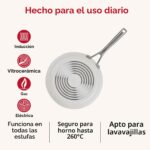 Batería de cocina ollas y sartenes KitchenAid 84789 antiadherente de cerámica anodizado duro inducción 9 piezas