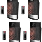Calentador Cerámico de Mesa Lasko CD12950 Ellipse | 1,500 W, Termostato, Oscilación Amplia y Control Remoto