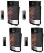 Calentador Cerámico de Mesa Lasko CD12950 Ellipse | 1,500 W, Termostato, Oscilación Amplia y Control Remoto