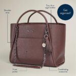 Itzy Ritzy Boss Tote Diaper Bag – Vegan Leather Tote with Stroller Straps, Changing Pad, Shoulder Straps & Tassel