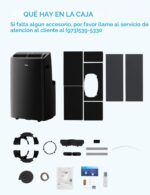 Aire acondicionado portátil ultra silencioso con calefacción Midea MAP14HS1TBL-A Duo 14000 BTU 12000 BTU SACC inversor a