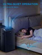 Aire acondicionado portátil ultra silencioso con calefacción Midea MAP14HS1TBL-A Duo 14000 BTU 12000 BTU SACC inversor a
