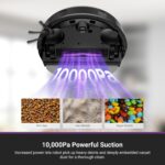 Robot Aspiradora y Trapeadora Eureka E20 Evo Plus, 10000Pa, Sin Bolsa, Autovaciado 45 Días, Anti-Enredos