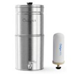 Filtro de agua por gravedad Culligan MaxClear MCS701B 2.25 galones acero inoxidable cepillado para encimera con filtro d