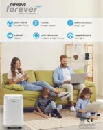 Purificador de aire Nuwave Forever 47268 para habitaciones grandes hasta 186 metros cuadrados sensores duales 7 filtros