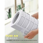 Purificador de aire Nuwave Forever 47268 para habitaciones grandes hasta 186 metros cuadrados sensores duales 7 filtros