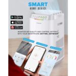 Purificador de aire Nuwave Forever 47268 para habitaciones grandes hasta 186 metros cuadrados sensores duales 7 filtros