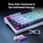 Teclado Mecánico Inalámbrico Gaming ASUS ROG Azoth X M704 75% TKL Bluetooth RF 2.4GHz SpeedNova interruptores NX V2 PBT