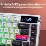 Teclado Mecánico Inalámbrico Gaming ASUS ROG Azoth X M704 75% TKL Bluetooth RF 2.4GHz SpeedNova interruptores NX V2 PBT