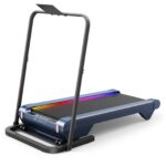 UREVO Almohadilla para caminar con inclinación automática CyberPad para el hogar con barra de mango