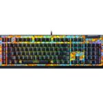 Teclado Mecánico Gaming Razer BlackWidow V4 X RZ03-04704200-R3M1 Interruptores Verdes 6 Macros RGB Chroma Edición Pokémo